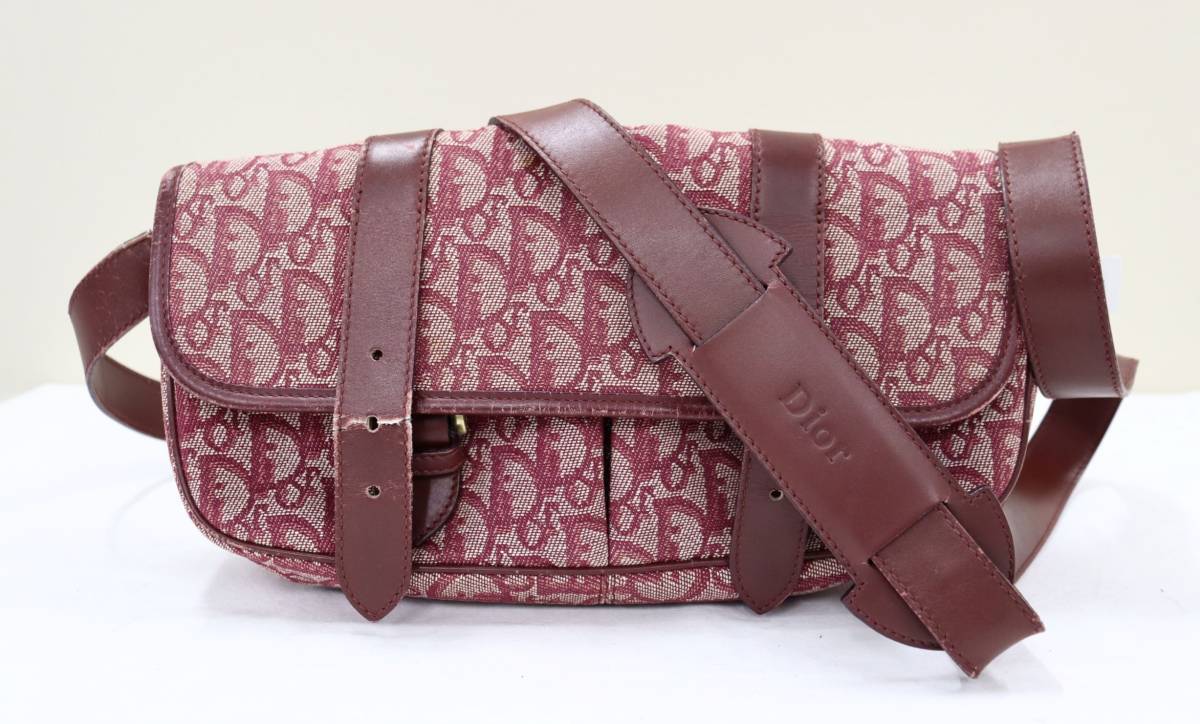 1円都 美品 訳あり CHRISTIAN DIOR クリスチャンディオール トロッター 