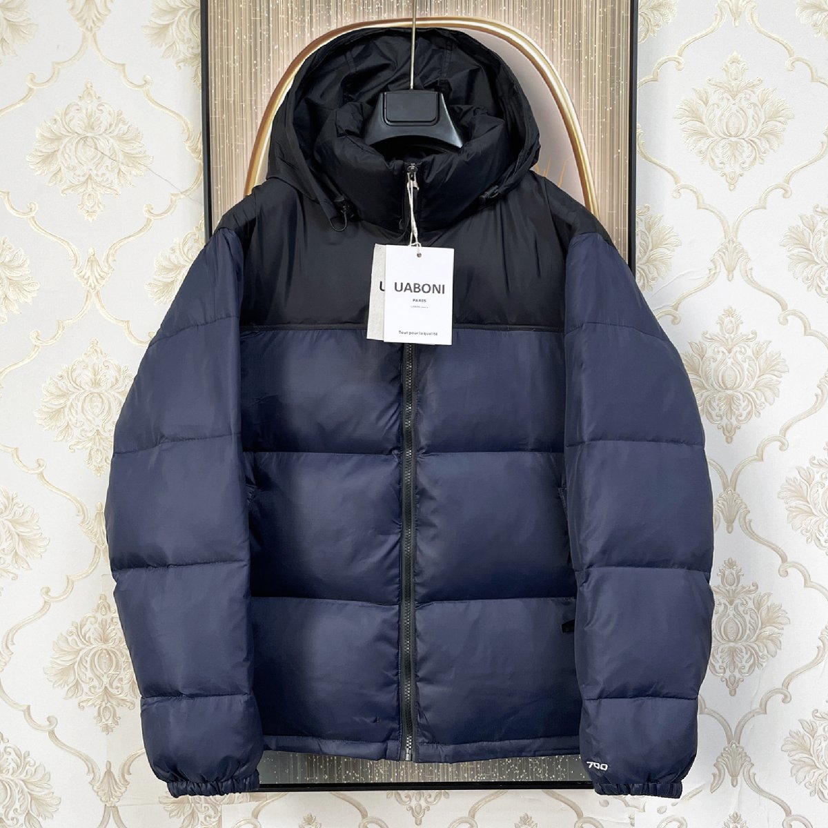新品　ユニボア　UABONI ダウンベスト　定価8万　ベージュ系　タグ付 Yahoo!オークション UABONI Paris 最上級EU製＆定価10万◇UABONI*Paris