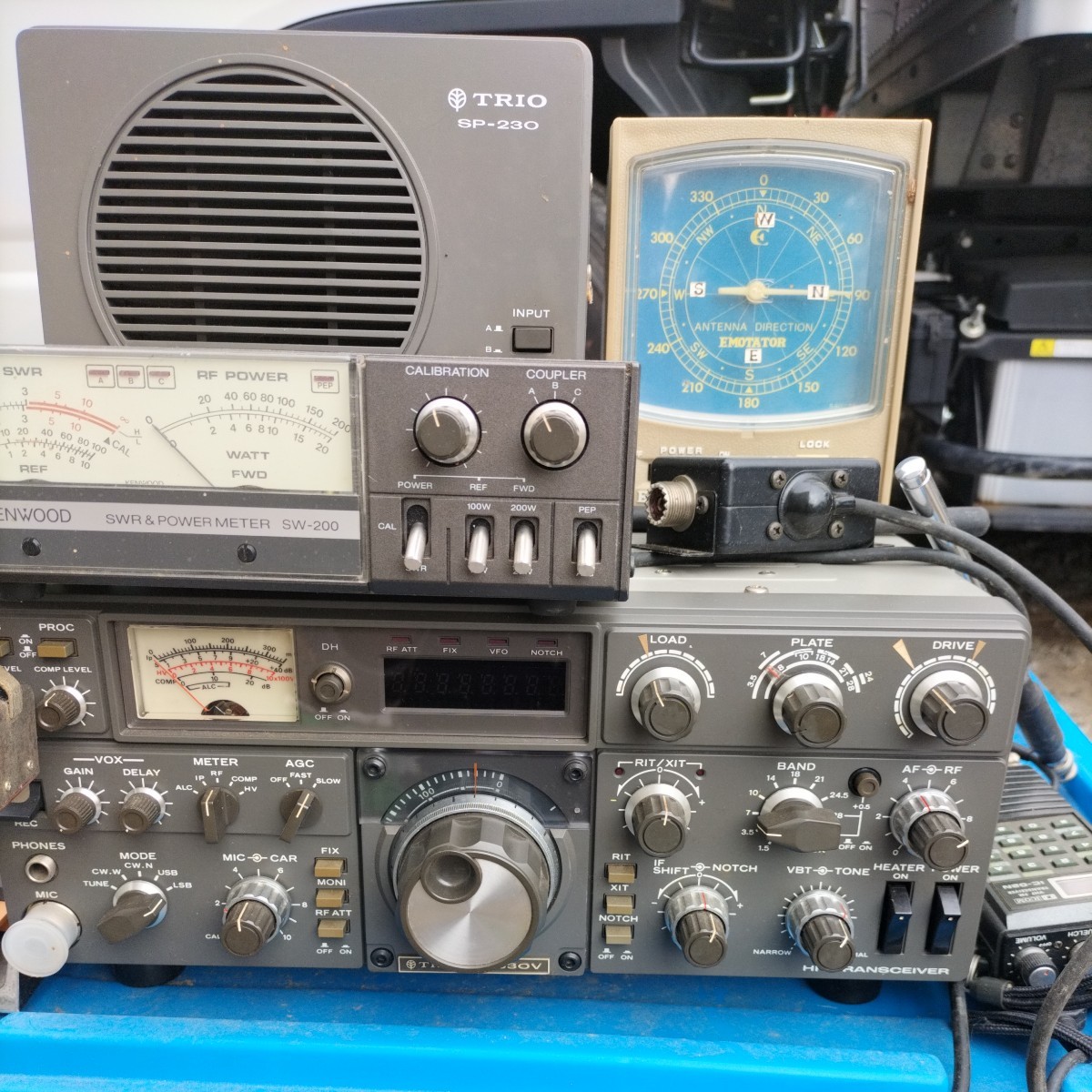 TRIO トリオ TS-830V SP-230 アマチュア無線 HFトランシーバーフル