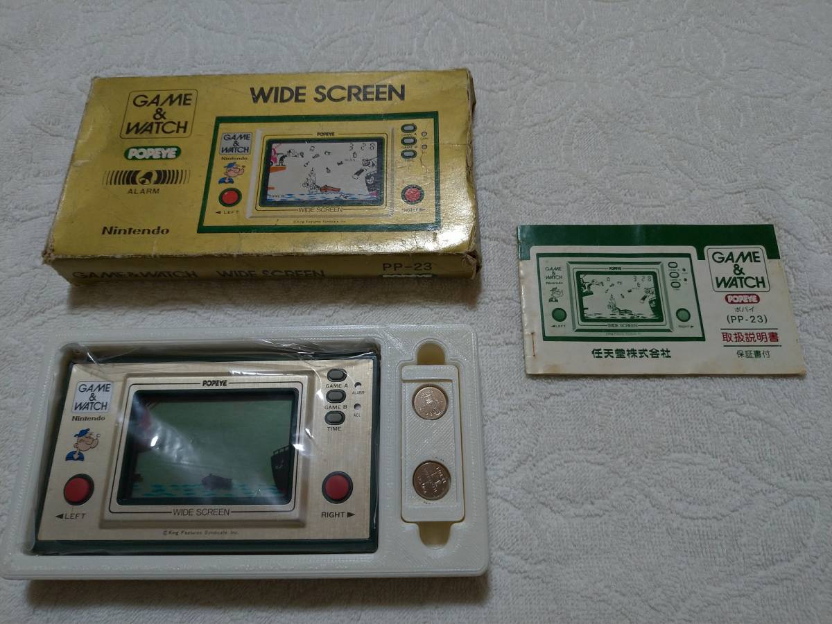外箱レア】任天堂ゲームウォッチ ポパイ 箱説付☆Nintendo GAME&WATCH
