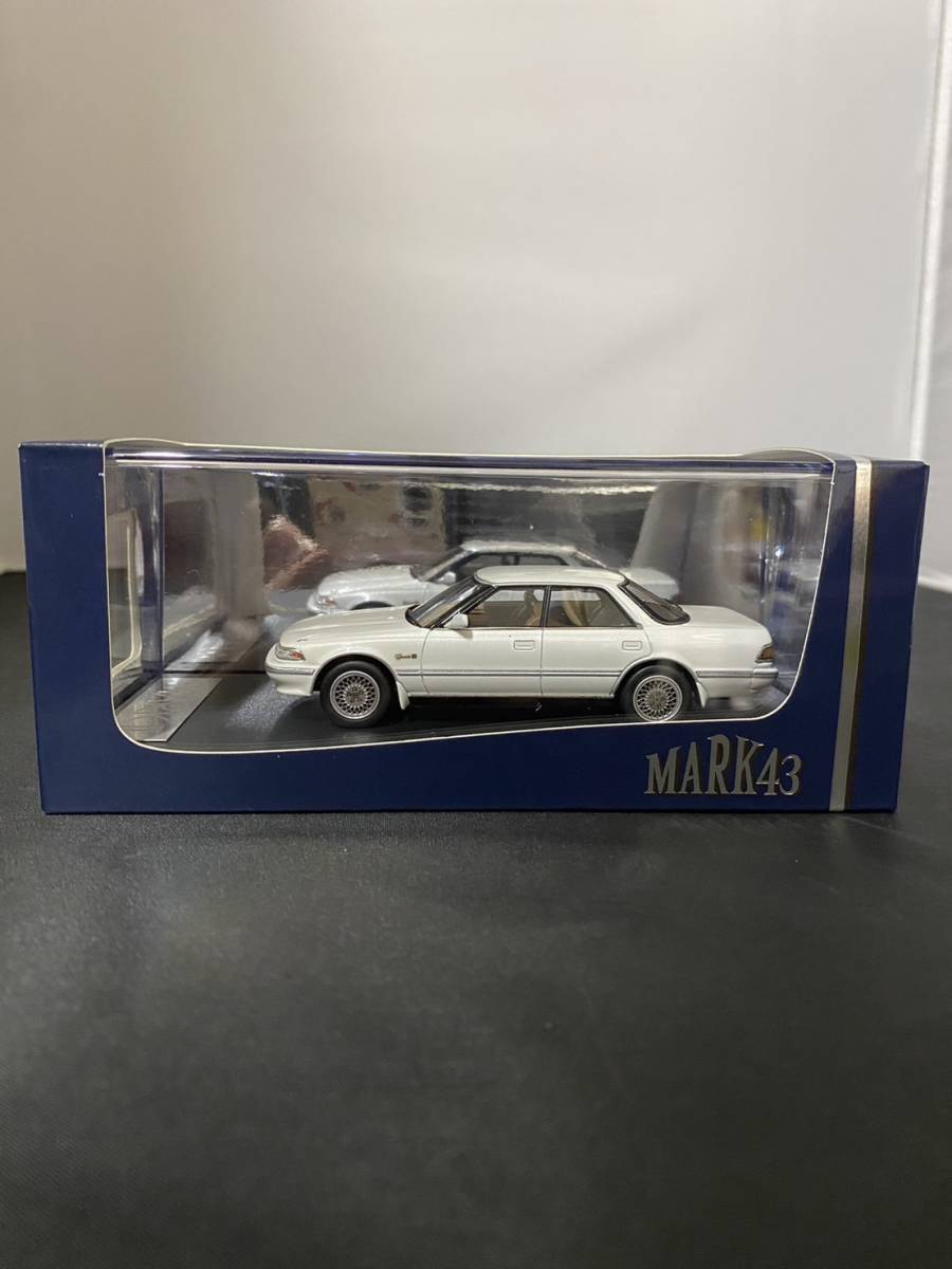 [まい]MARK43トヨタ マークⅡ ハードトップ 3.0 グランデ G ○○Mark43 1/43 トヨタ マーク2 ハードトップ 3.0グランデG ホワイト