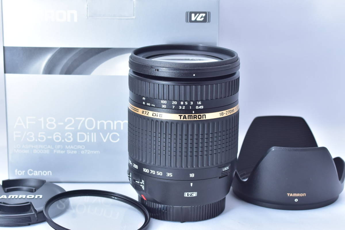 タムロン18-270メーカー整備済防湿庫保管キャノンEFマウント タムロン