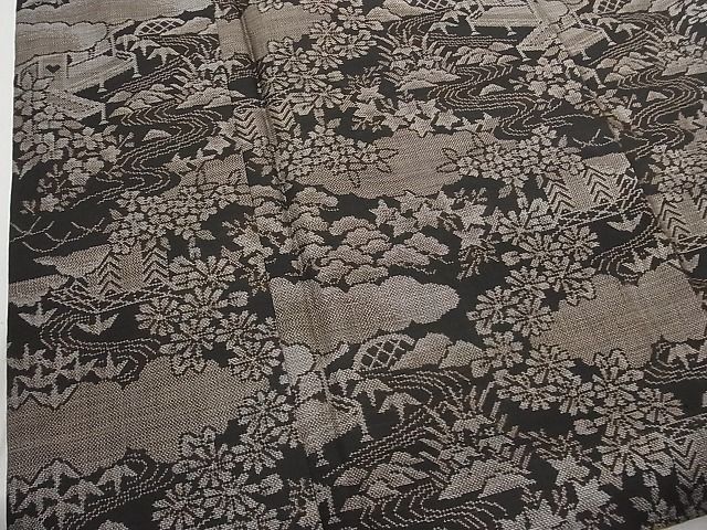 平和屋-こころ店□本場大島紬 古代染色純泥染 森山絹織物謹製 9マルキ