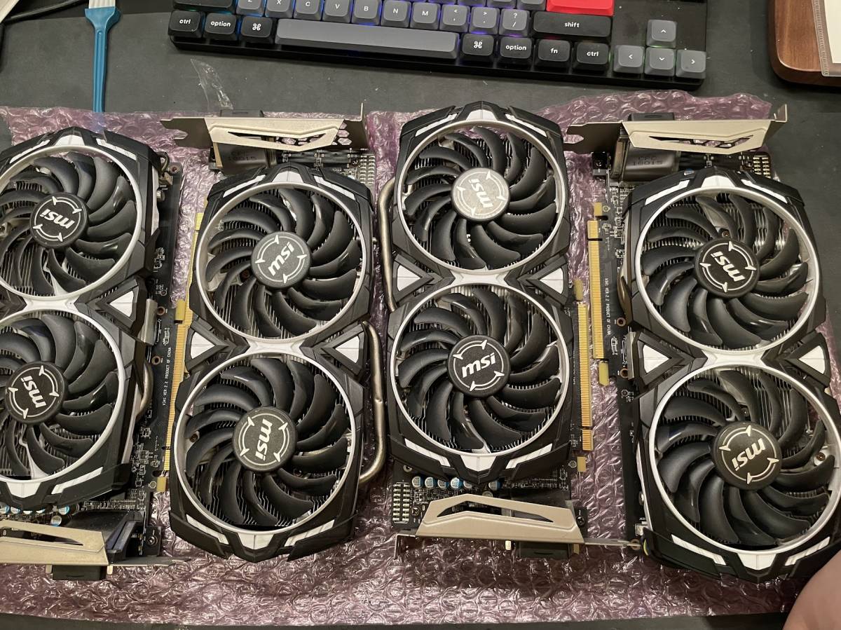 NeweggBusiness - RX470 8G x4枚/ TB250-BTC /Celeron G3900 / DDR4 4GB /  ライザーカードx6 マイニングセット