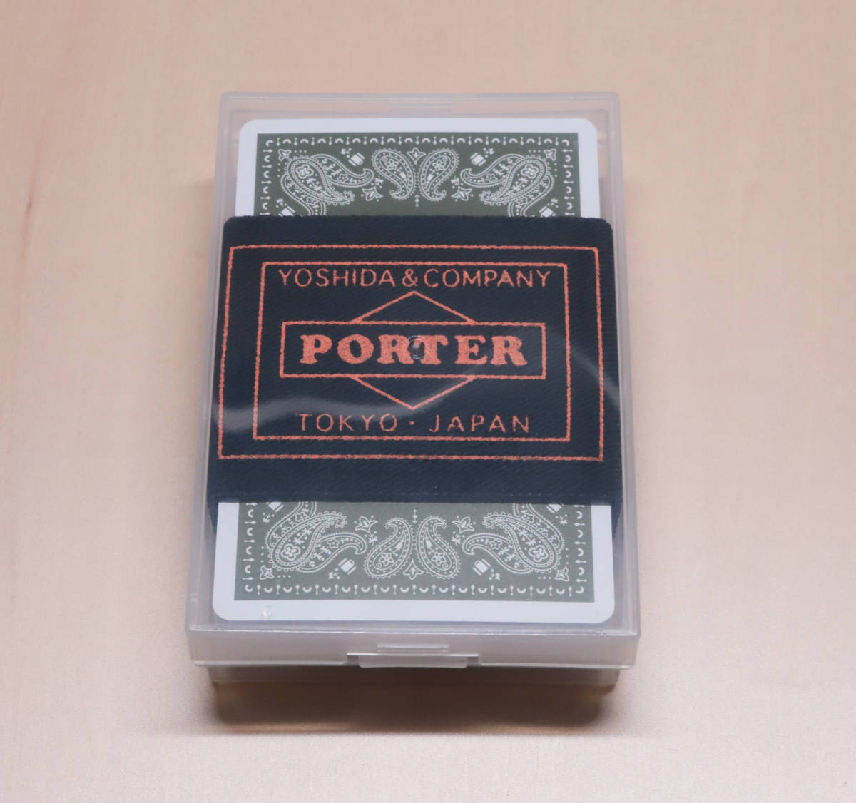 み☆PORTER×NINTENDO トランプ オリーブカード・ブラックオレンジ