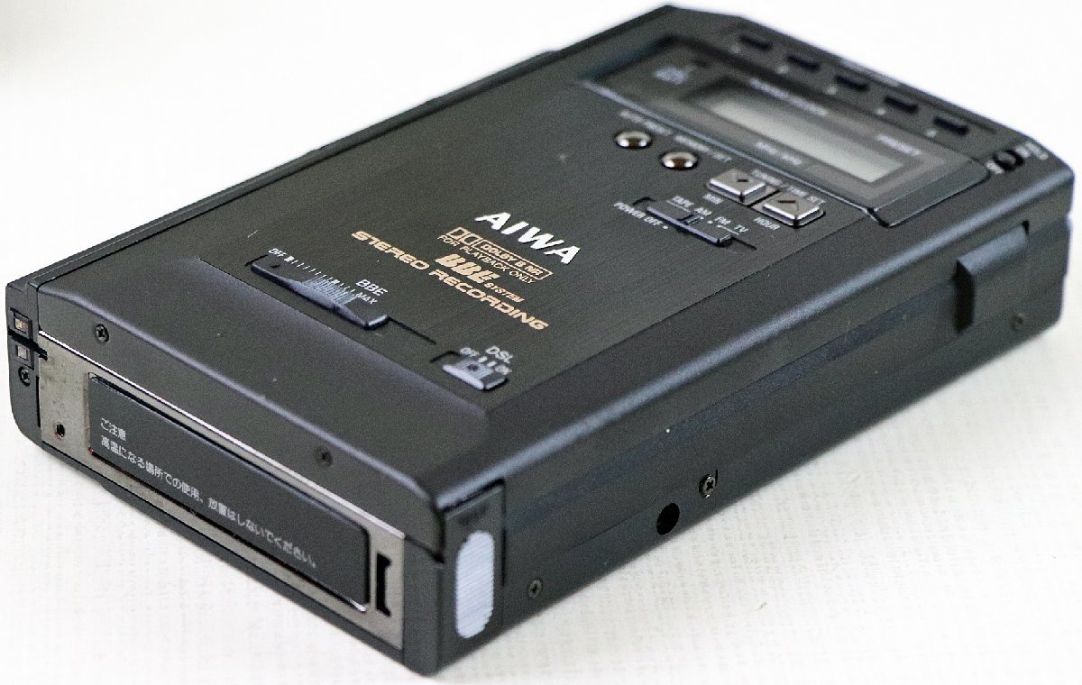 AIWA HS-J55 カセットプレーヤー ポータブル ラジオ BBE ジャンク S