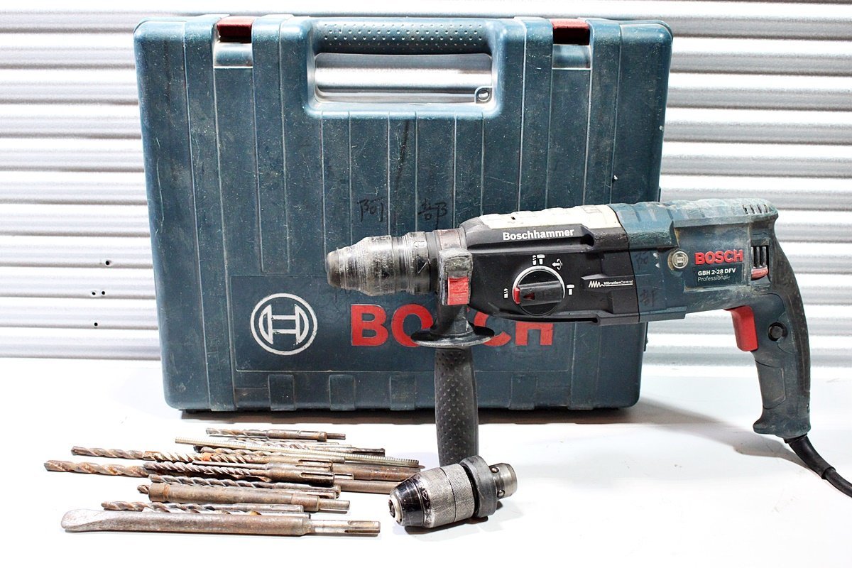 【中古】BOSCH ハンマードリル GBH2-28DFV 変換アダプタ ビット付属 ボッシュ SDSプラス