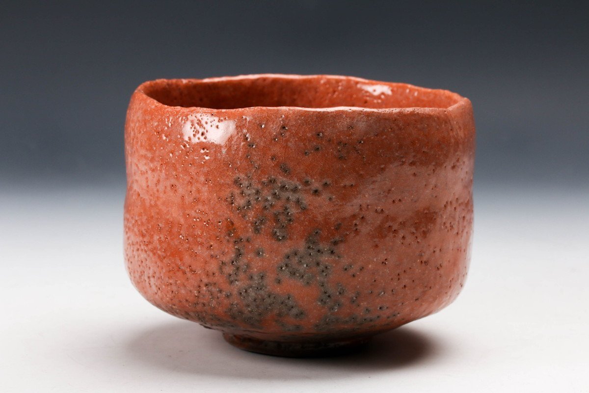 杉本貞光 寺垣外窯 織部焼 茶碗 共箱 茶道具 59272/ 杉本貞光 寺垣外