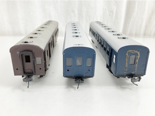 u*d様 HO ゲージ　客車　ジャンク メーカー不明 HOゲージ 客車 3点セット 鉄道模型 ジャンク W8314262