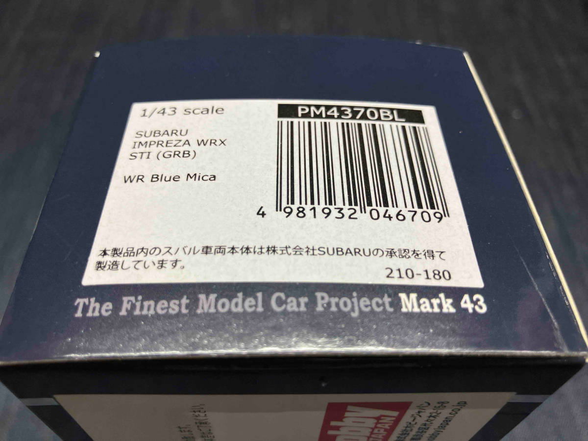ホビージャパン MARK43 1/43 スバル インプレッサ WRX STI (GRB)(30-04