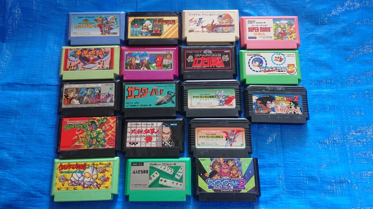 中古ファミコンカセット まとめ売り 箱、説明書なし ファミコン ソフト