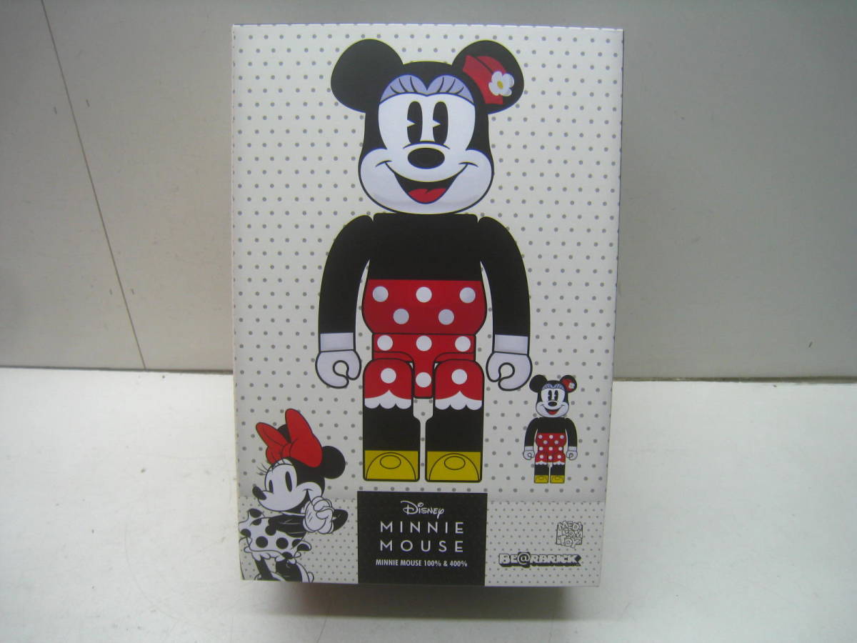 ○BE@RBRICK/ベアブリック ミニーマウス 100% & 400% 未開封品 - BE 