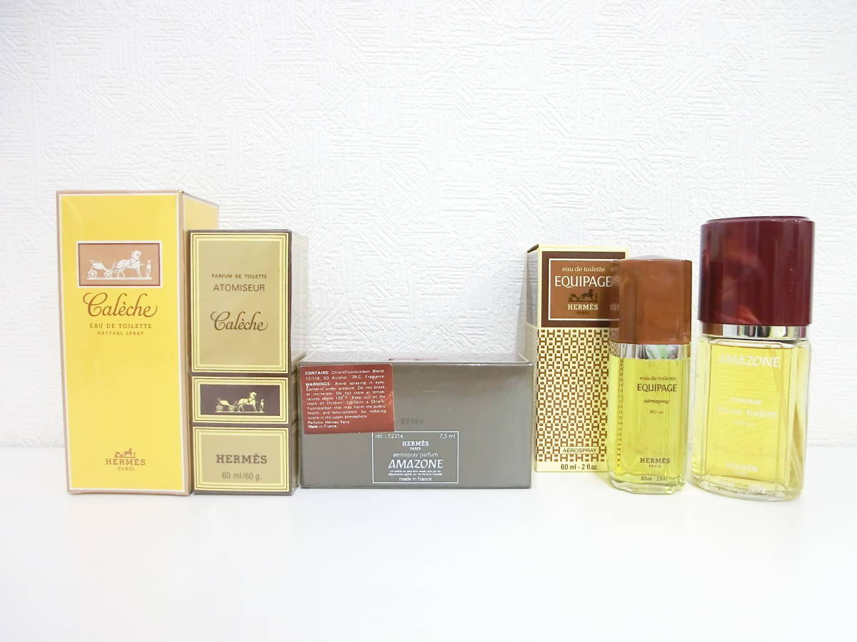 香水祭 1円～ エルメス 5点 おまとめ カレーシュ アマゾン エキパージュ ブランド HERMES caleche AMASONE EQUIPAGE 未使用含む レディース