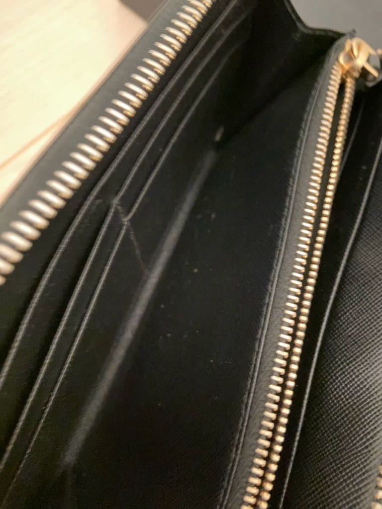 リボン プラダ PRADA 長財布 サフィアーノ サフィアーノレザー