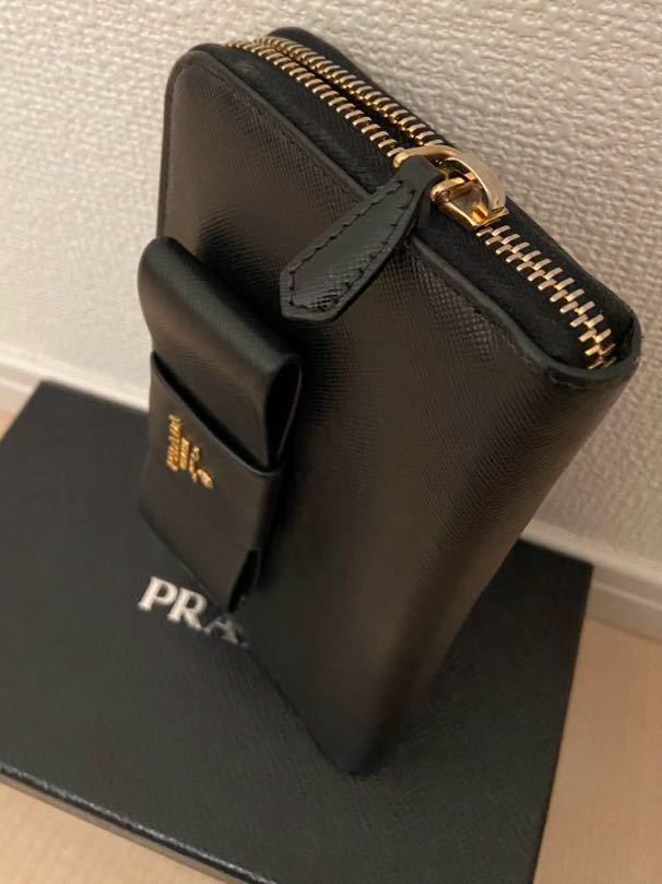 リボン プラダ PRADA 長財布 サフィアーノ サフィアーノレザー