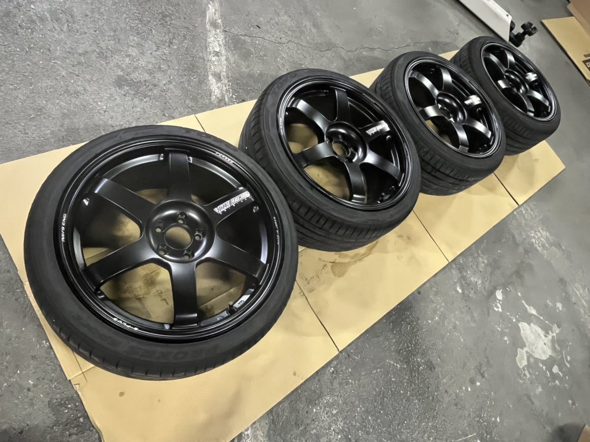 GR86 BRZ 86 ZN6 TE37 SAGA 18インチ 8.5J +41 5穴 PCD100 マッドブラック　TOYOプロクセススポーツ5 225/40R18 235/40R18