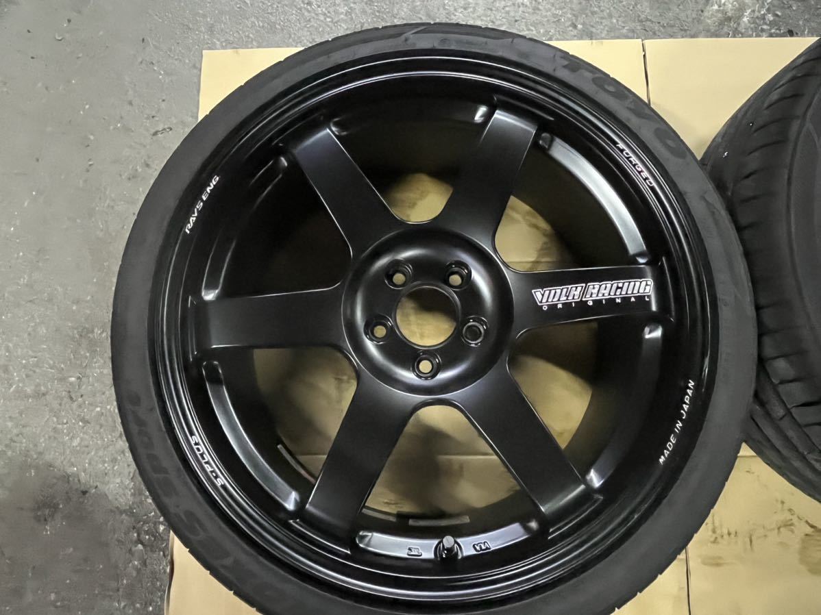 GR86 BRZ 86 ZN6 TE37 SAGA 18インチ 8.5J +41 5穴 PCD100 マッドブラック　TOYOプロクセススポーツ5 225/40R18 235/40R18