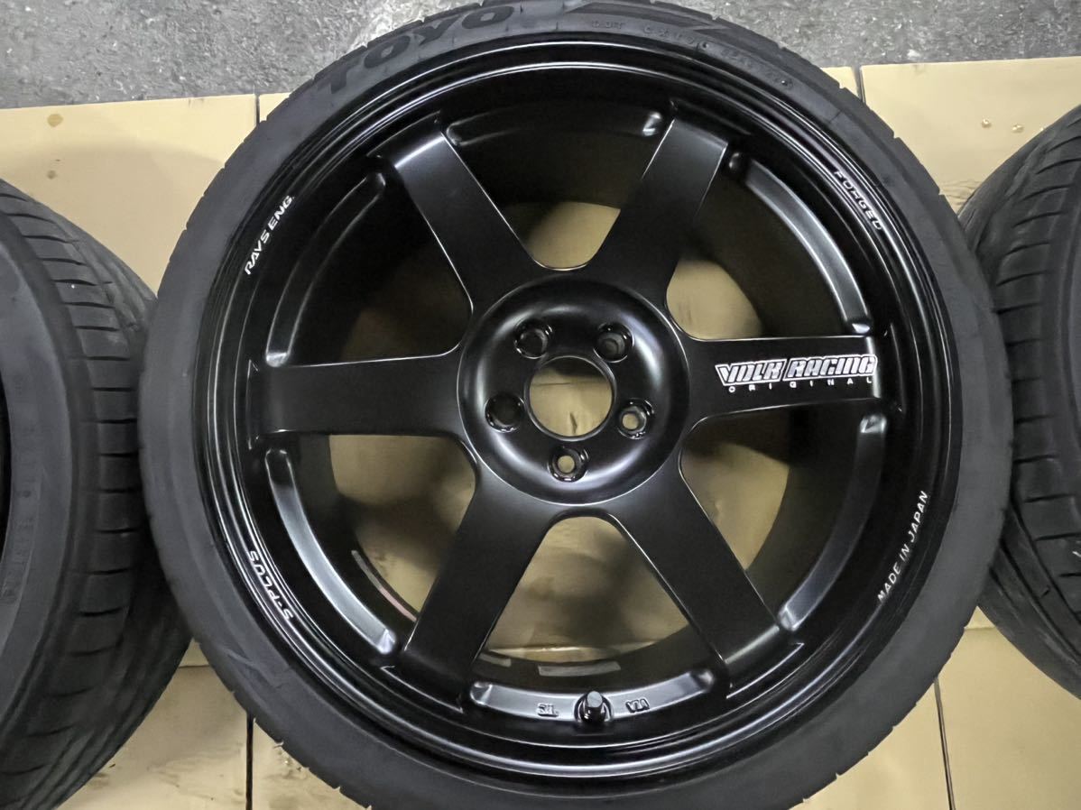 GR86 BRZ 86 ZN6 TE37 SAGA 18インチ 8.5J +41 5穴 PCD100 マッドブラック　TOYOプロクセススポーツ5 225/40R18 235/40R18