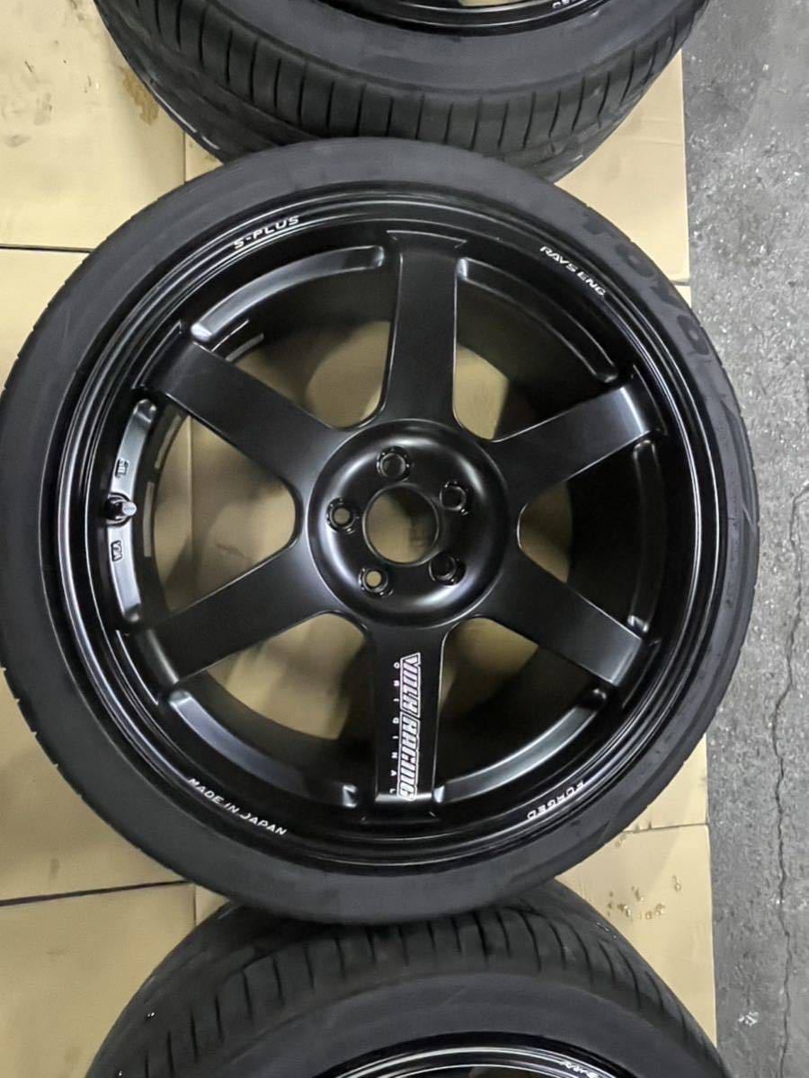 GR86 BRZ 86 ZN6 TE37 SAGA 18インチ 8.5J +41 5穴 PCD100 マッドブラック　TOYOプロクセススポーツ5 225/40R18 235/40R18