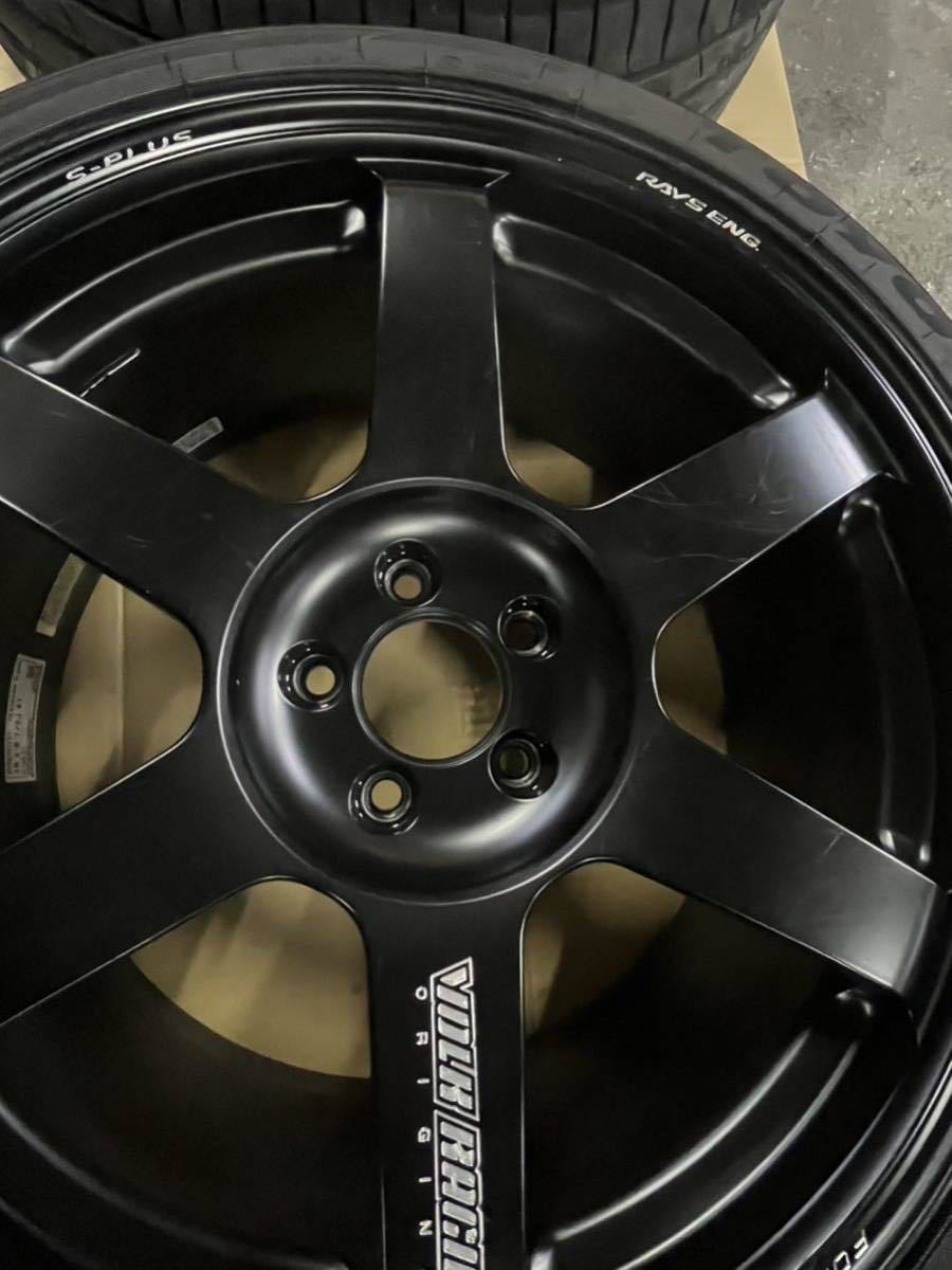 GR86 BRZ 86 ZN6 TE37 SAGA 18インチ 8.5J +41 5穴 PCD100 マッドブラック　TOYOプロクセススポーツ5 225/40R18 235/40R18