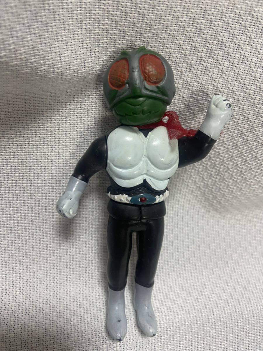 ★仮面ライダー2号★旧バンダイ★ポピー★ミニソフビ★ペンダント ポピー ペンダント 当時物 キーホルダー バンダイ 「仮面ライダーx
