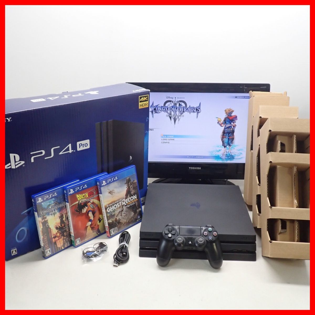 ☆1円〜 動作品 PS4 Pro プレステ4 プロ 本体 CUH-7100B 1TB + 
