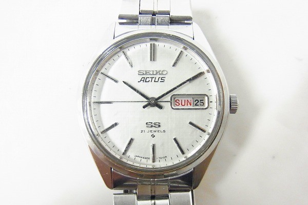 P544-Y25-1740◎ SEIKO セイコー ACTUS 21石 6306-7010 メンズ 自動巻き 腕時計 現状品③◎