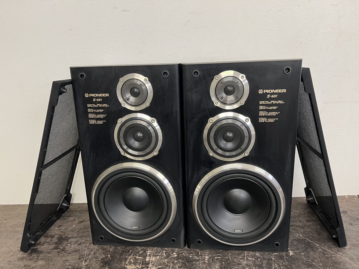 音出し確認済み！PIONEER パイオニア S-601 スピーカー 3WAY ブック 
