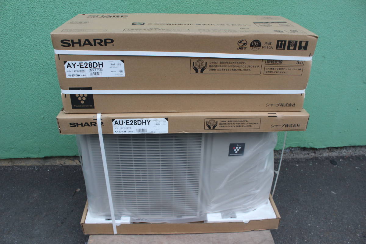 シャープ AY-E28DH おもに10畳用 2.8kW 100V プラズマクラスター エアコン 未使用に近い 箱痛み品