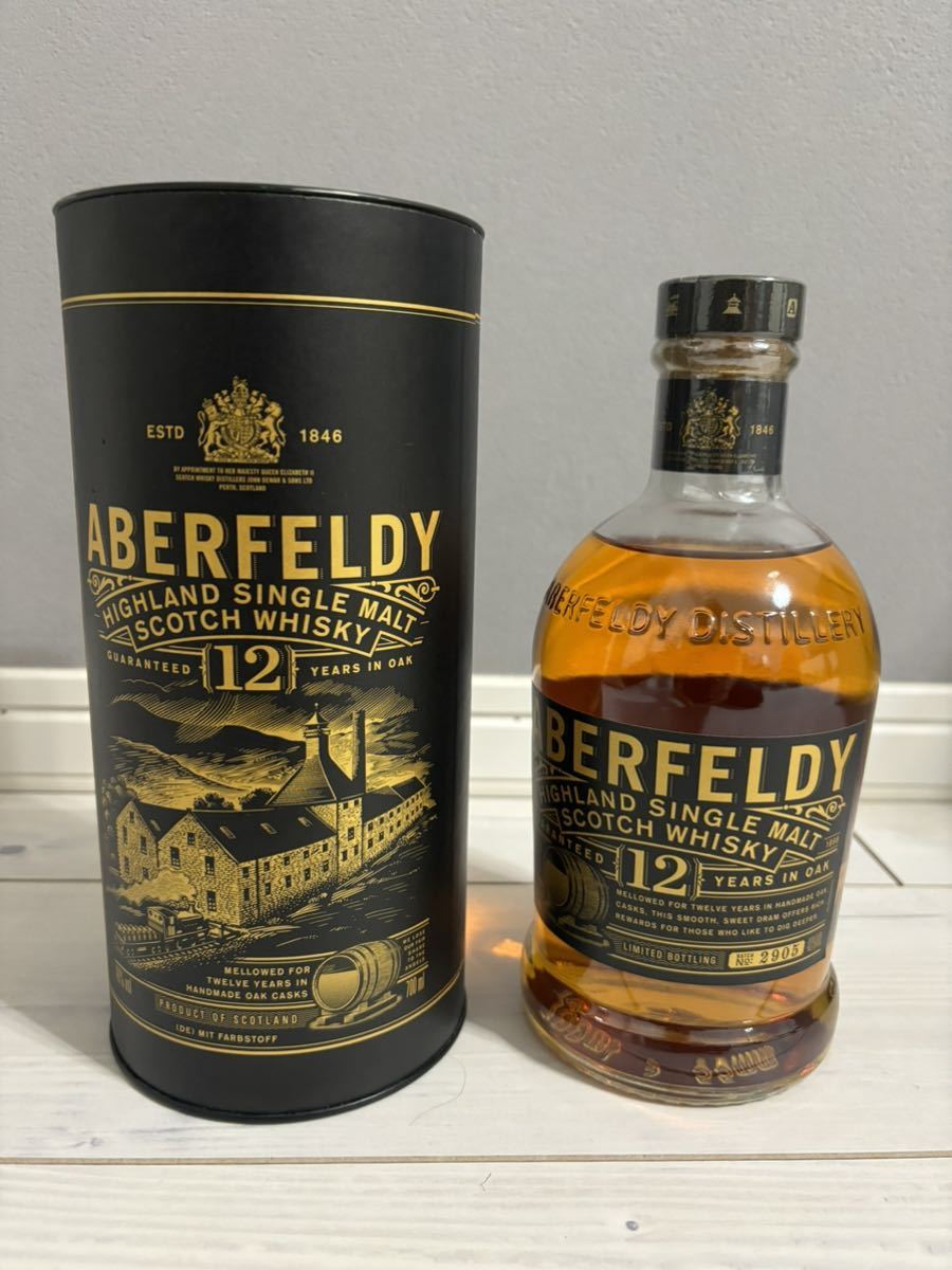 未開封 アバフェルディ12年 箱付　ABERFELDY スコッチウイスキー シングルモルト ウイスキー