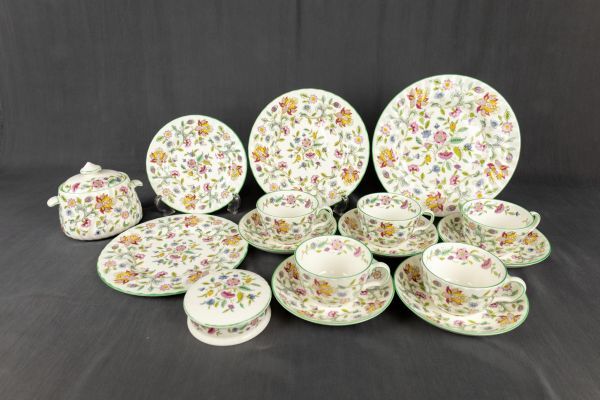 【新品，限定SALE】 T01-1730 陶磁器ブランド食器 MINTON ミントン HADDON HALL ハドンホール カップ ＆ ソーサー プレート シュガーポット ピオニーボックス(ミントン)｜売買されたオークション情報、yahooの商品情報を ミントン