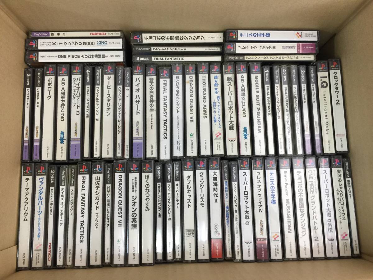 geN762 ジャンク PS ソフト 約85本まとめ売り ※未検品です ゲーム