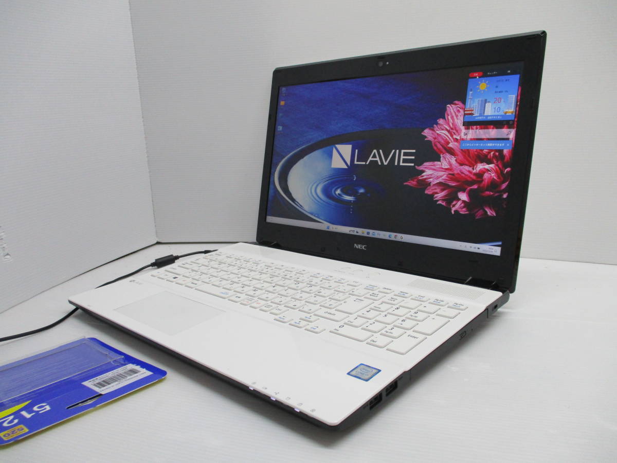 ★ほぼ無傷の超美品!高年式高性能!最強爆速i7!新品SSD512GB!フルHD!早い者勝ち即決あり!NEC PC-GN276FRAB★Win11 Core i7 7500U Bluetooth