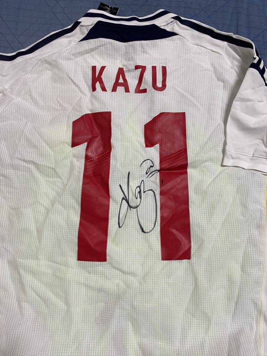 三浦知良 - ユニフォーム 直筆サイン入り2012年フットサル日本代表 