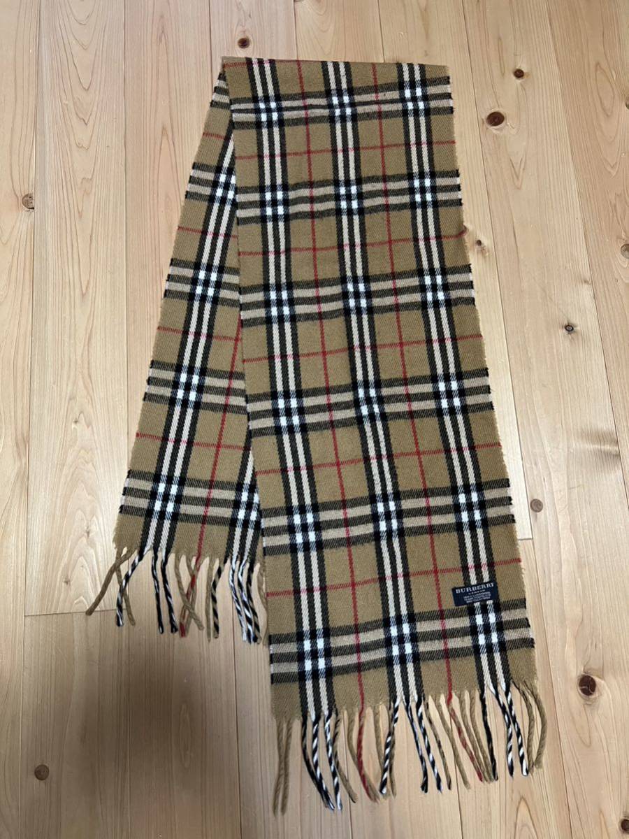 BURBERRY バーバリー マフラー英国製 ベージュ ノバチェック