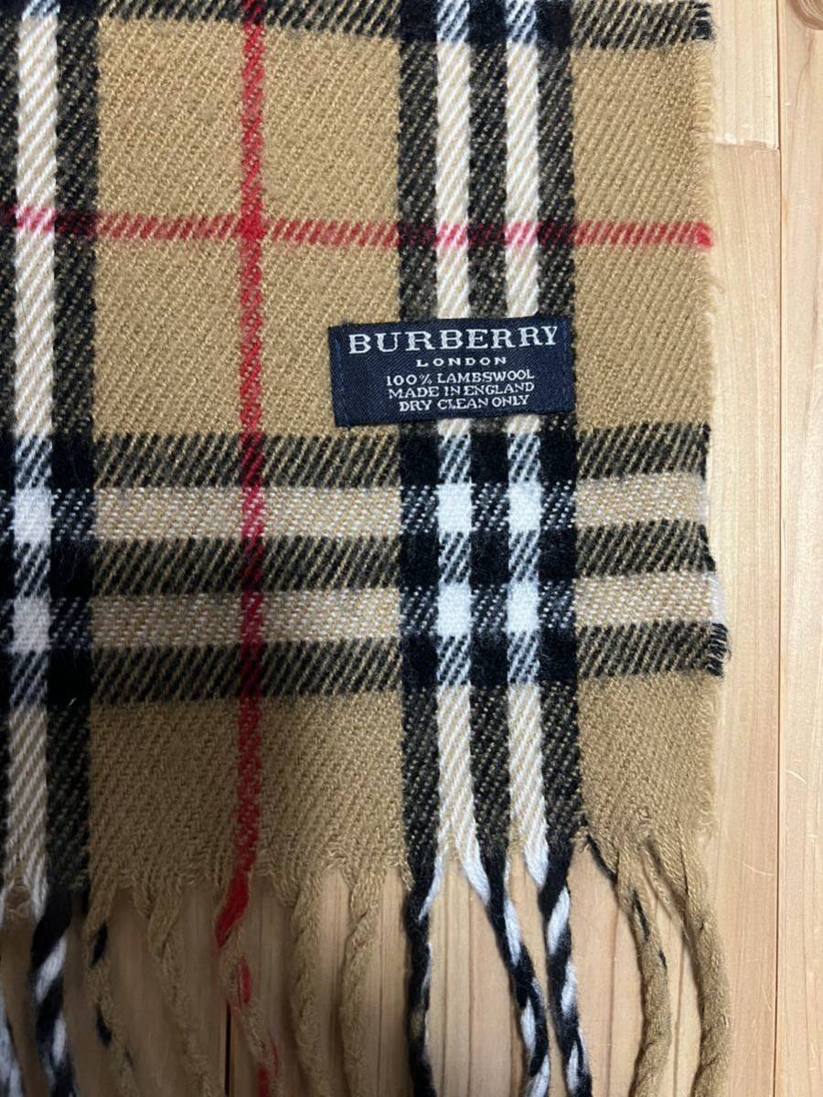 BURBERRY バーバリー マフラー英国製 ベージュ ノバチェック