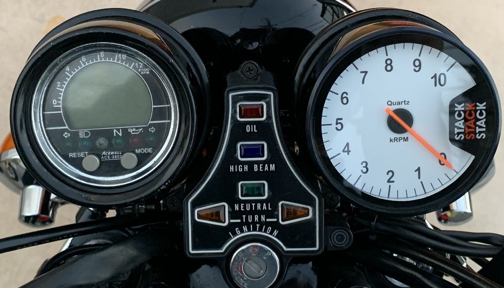 旧CB400F用 STACK(スタック) タコメーター ACEWELL(エースウェル
