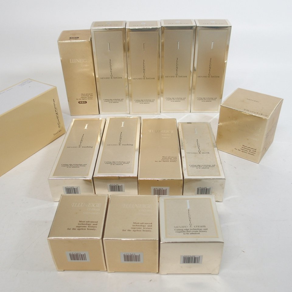 f002 H2 41.未使用 メナード MENARD イルネージュ ILLUNEIGE 洗顔クリーム/クレンジング/乳液/クリーム/化粧水 他 おまとめ 長期保管品