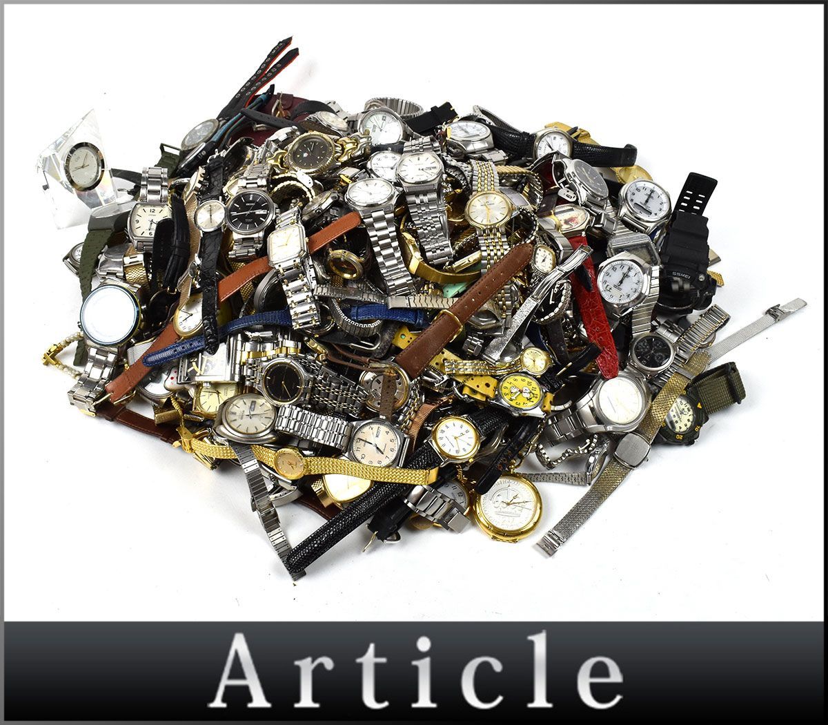 146722〇 動作未確認 ジャンク 腕時計 300本まとめ SEIKO セイコー CASIO カシオ CITIZEN シチズン 他 ノーブランド 部品取り/ D