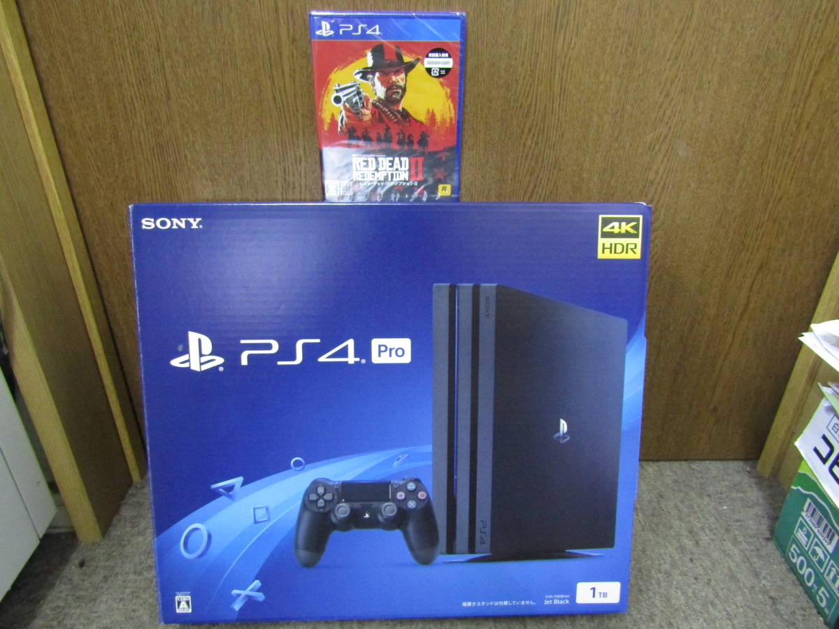 未使用品】PS4 Pro 本体 セット 1TB ブラック SONY PlayStation4 CUH 