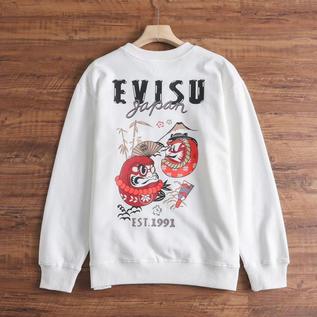 EVISU エビス 恵比寿 富士山 スウェット トレーナー プリント パーカー 