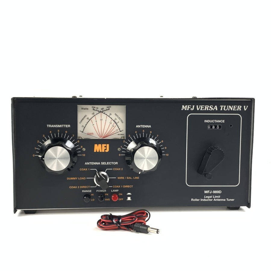 MFJ MFJ-989D ローラー インダクター アンテナ チューナー 電源コード