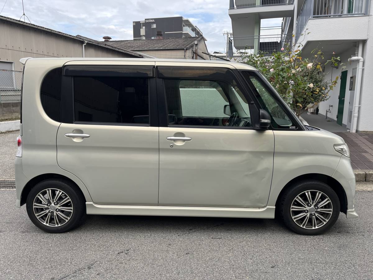 タントカスタムRSターボ◇本車検2年付き総額20万円！修復なし！ナビ/地
