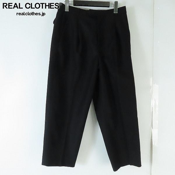 lownn/ローン ウール/タック入り テーパードクロップド スラックスパンツ /000
