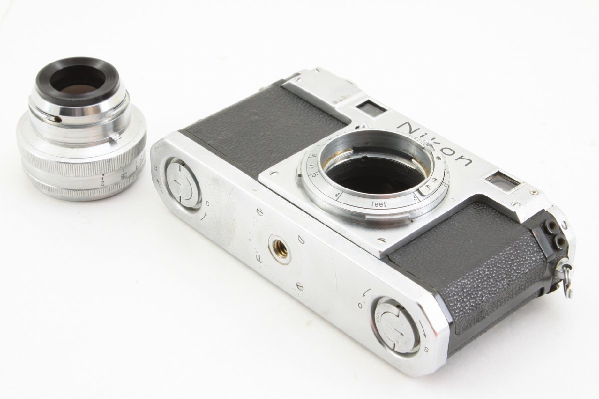 Nikon S レンジファインダーカメラ ボディ シルバー ◇難あり◇ニコン Nikon S型 ボディ + NIKKOR-H・C 5cm F2 シルバー