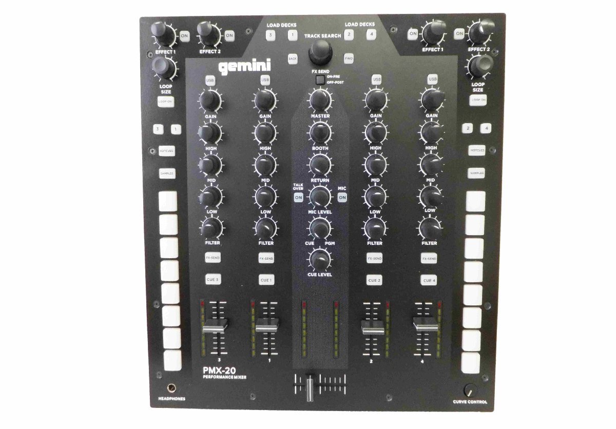DJミキサー 4channel Digital DJ Performance Mixer□ジェミナイ