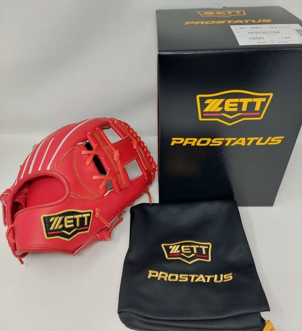 定価57200円 ゼット ZETT 硬式グラブ 今宮選手モデル 内野手用 BPROG766-5800 高校野球 部活 内野 硬式 グローブ 新品未使用 激安 今宮