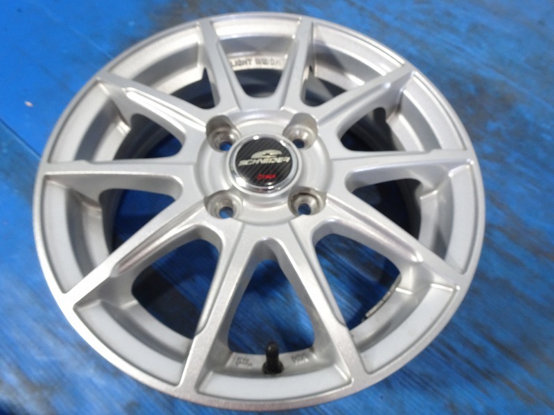 ◇SCHEDER ATECH◇14x4.5J +43 4穴 100 中古 アルミホイール 4本【