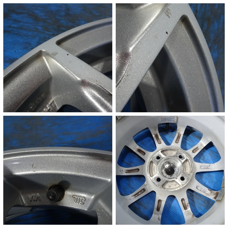 ◇SCHEDER ATECH◇14x4.5J +43 4穴 100 中古 アルミホイール 4本【