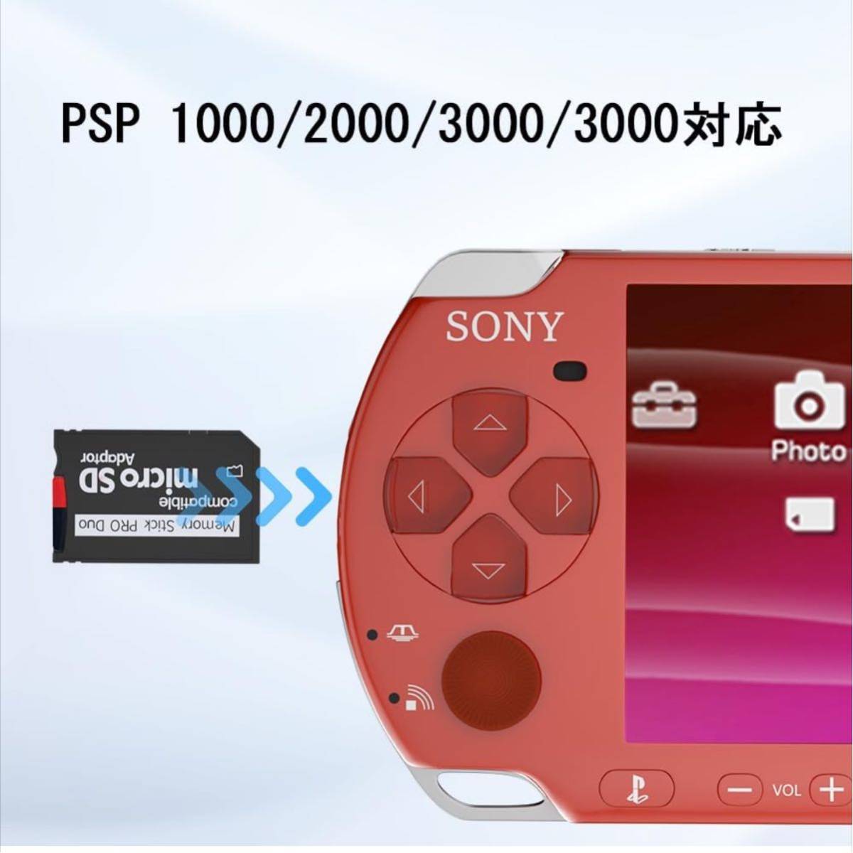 開封のみ Iesooy Memory Stick Adapter for PSP MicroSD to Memory Stick PRO ...
